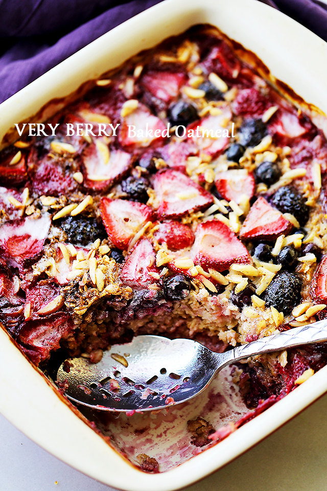 Very berry baked oatmeal recipe
