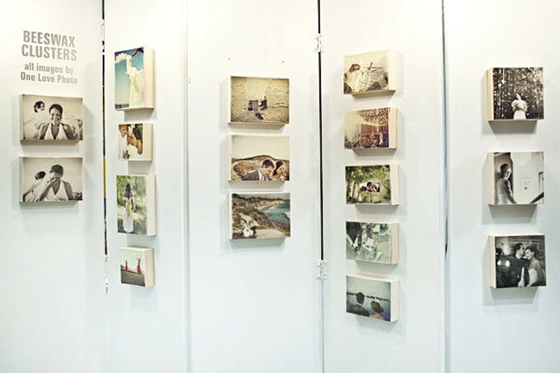 Wood block photo clusters