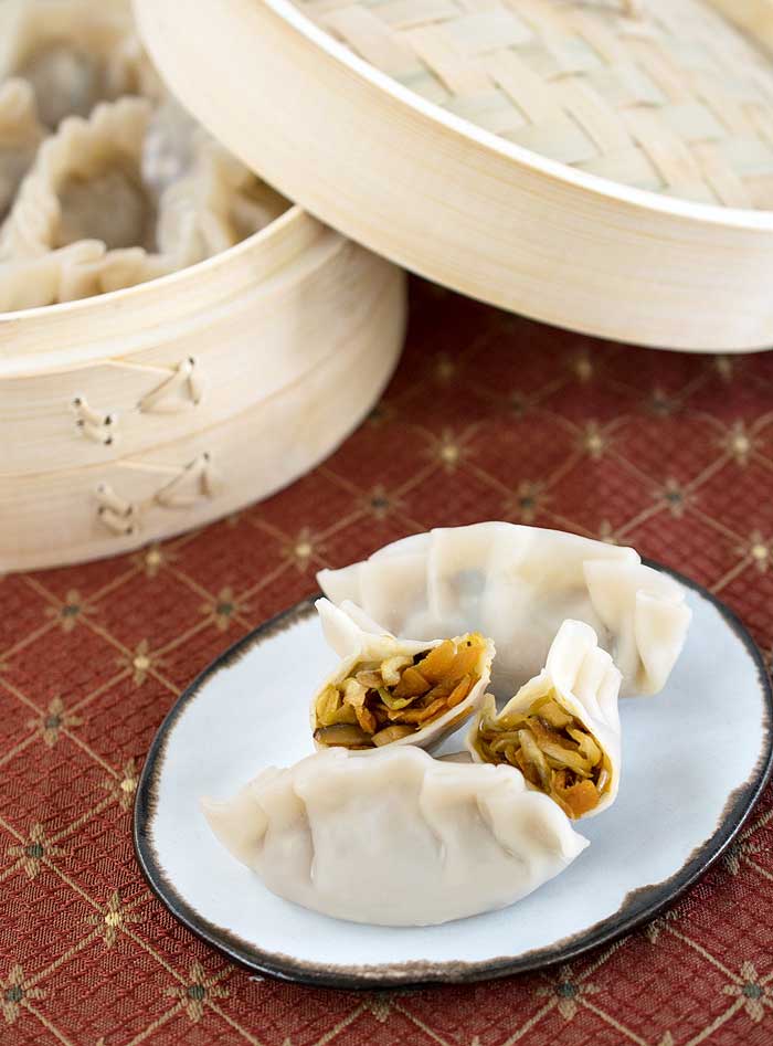 Asian steamed dumplings