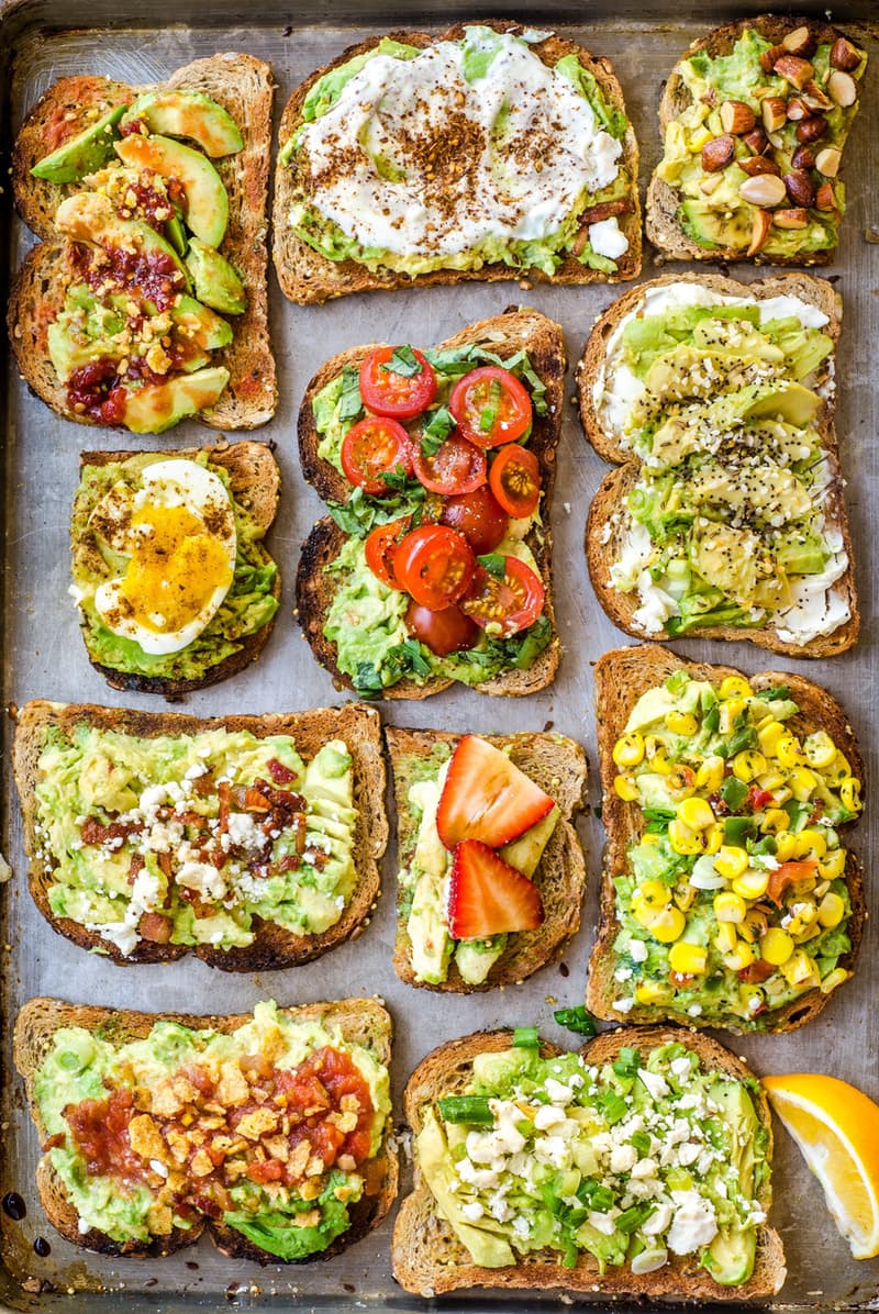 Avocado toast recipes