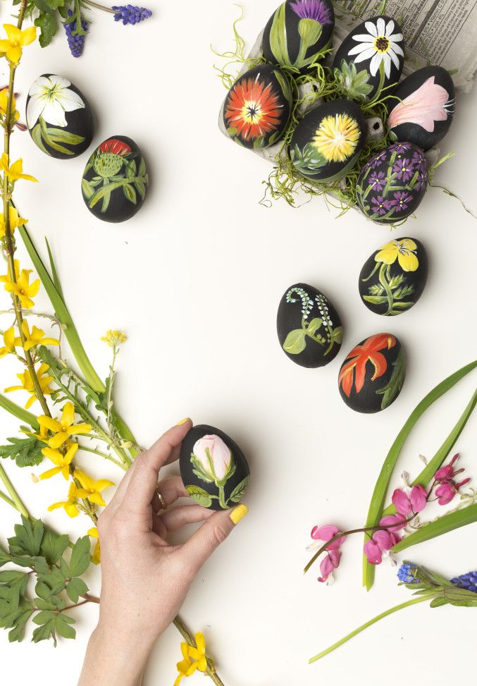 Botanical Print - Designs for Painting Easter Eggs