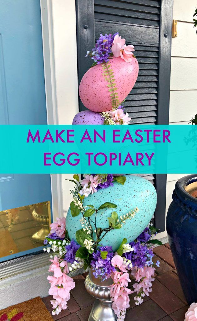 Giant Topiary - Painting Easter Egg Designs