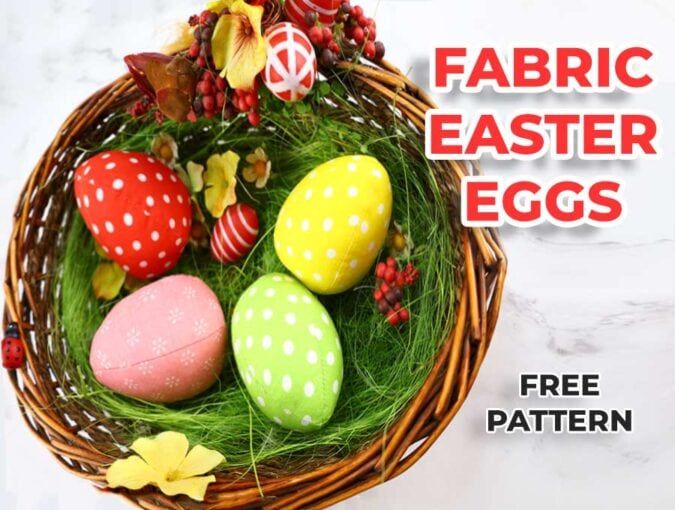 Fabric easter eggs