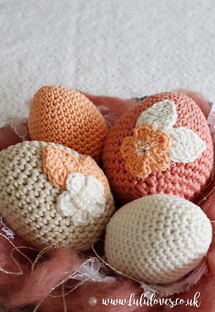 Floral Crochet Egg Pattern