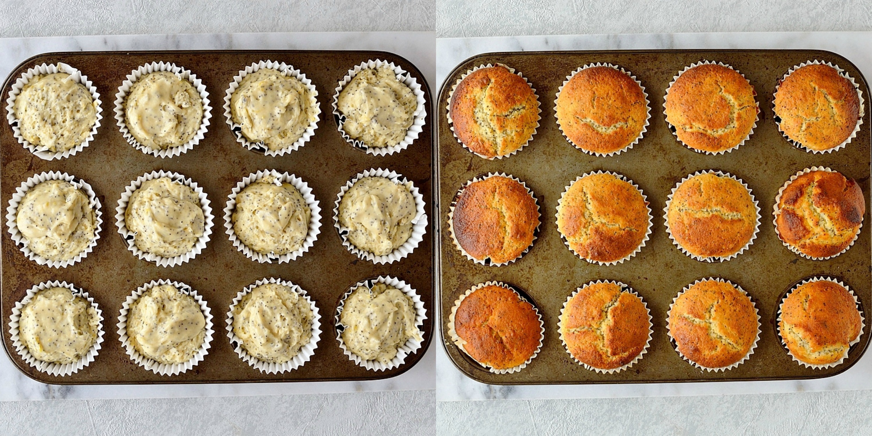 Lemon poppyseed muffins step 5