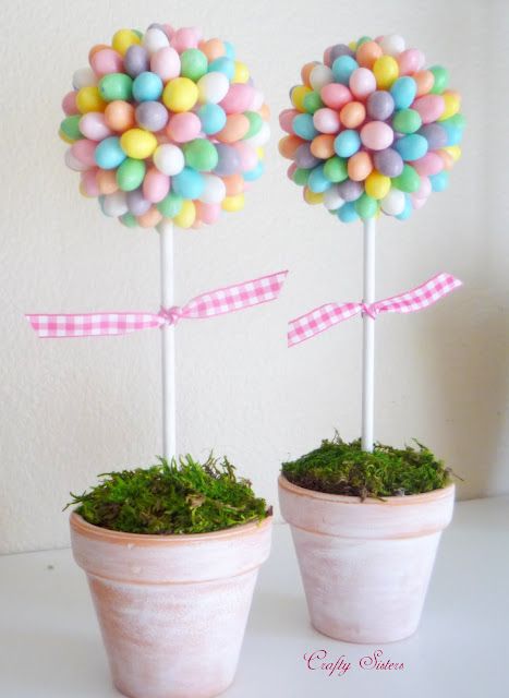 Jellybean Mini Topiary - Easter Egg Trees