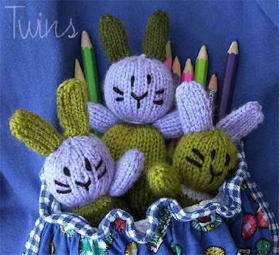 Pocket bunnies knit
