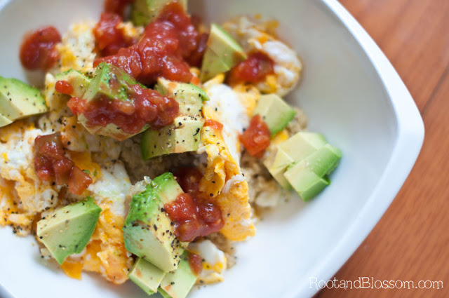 Quinoa breakfast scramble recipe