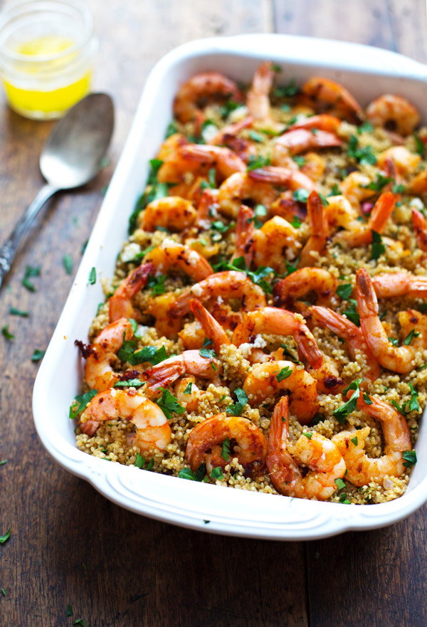 Shrimp and quinoa