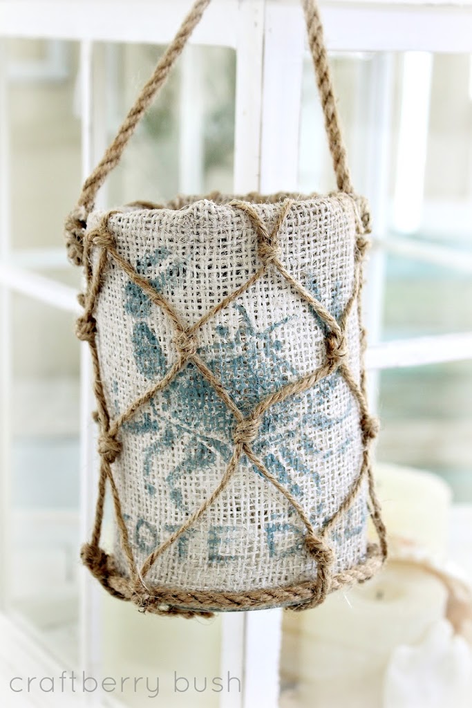 Beachy lantern diy