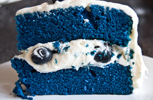 Blue velvet blueberry cake recipe