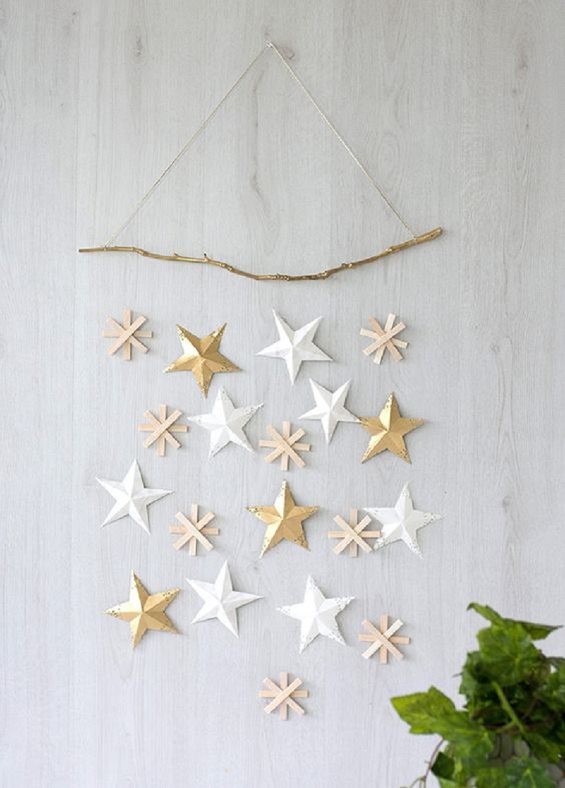 Brand and star hanging mobile