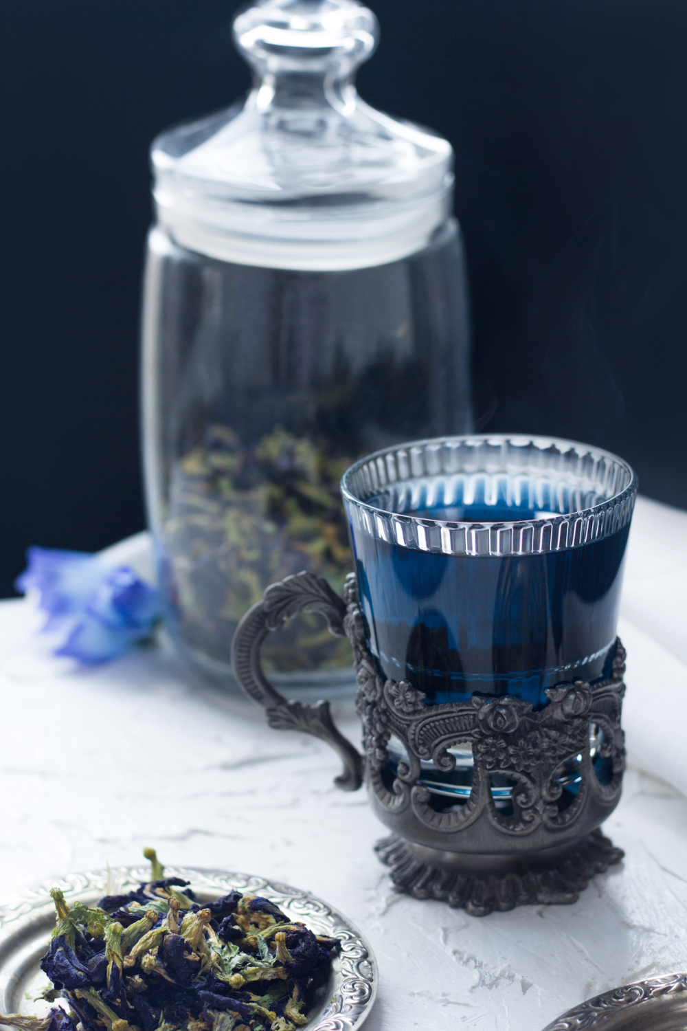 Butterfly pea thai blue tea