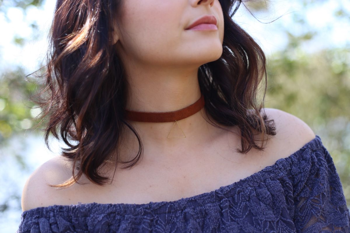 Cool diy charm leather choker