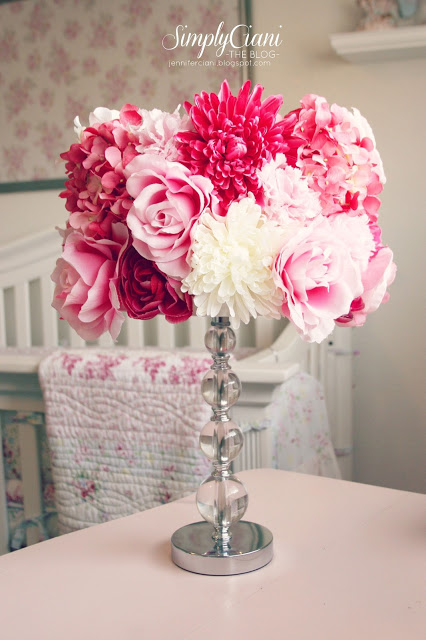 Diy flower lampshade