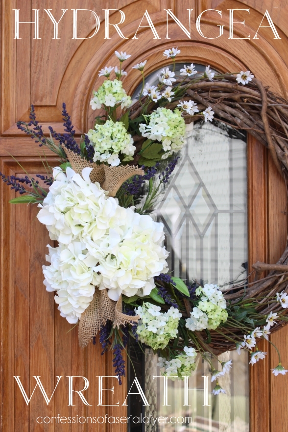 Diy hydrangea wreath