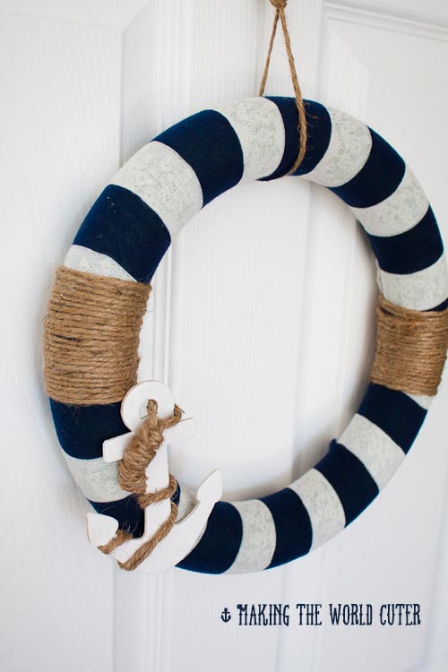 Diy wreath nautical decor