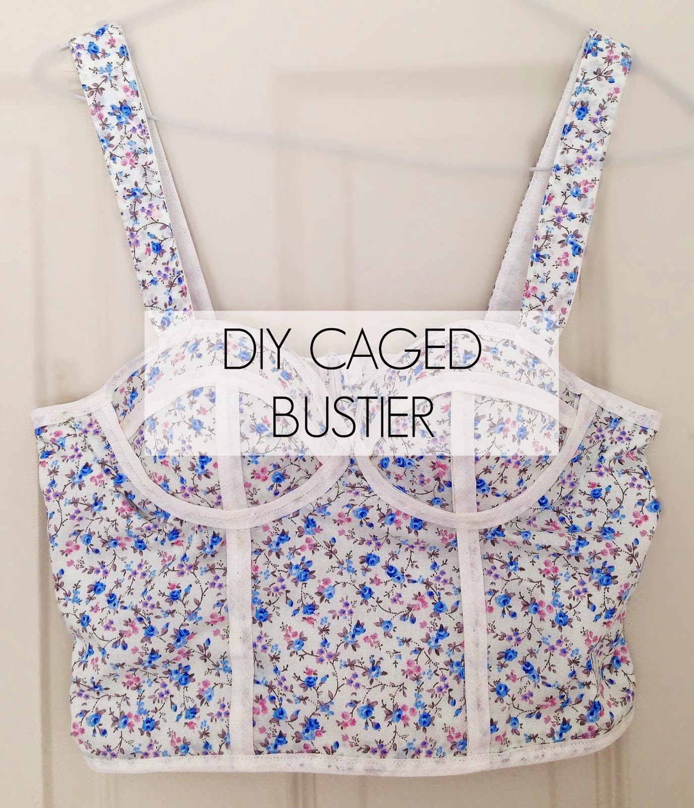 Diy caged bustier top