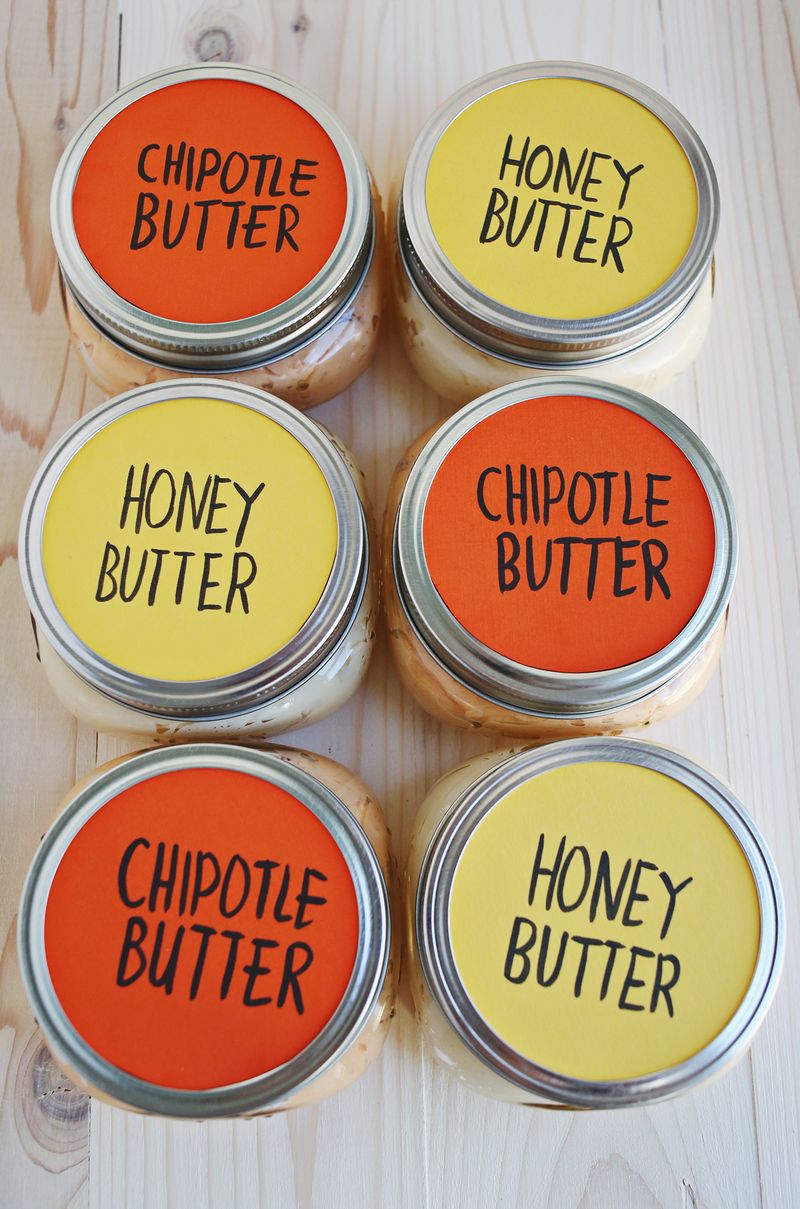 Diy flavored butter party favors
