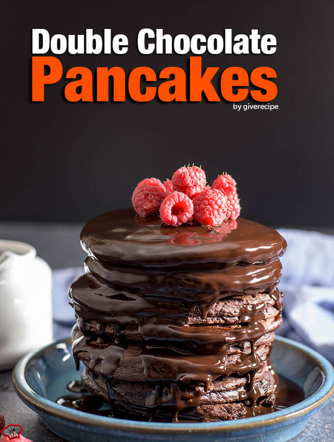 Double chocolate pancakes