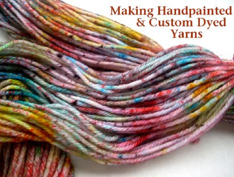 Hand painted yarns