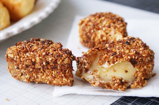 Hazelnut fried brie