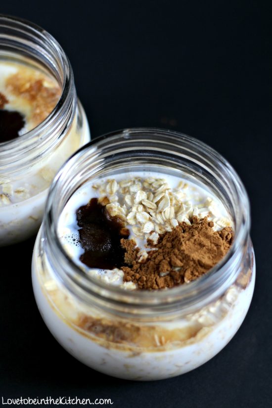 Maple brown sugar overnight oats