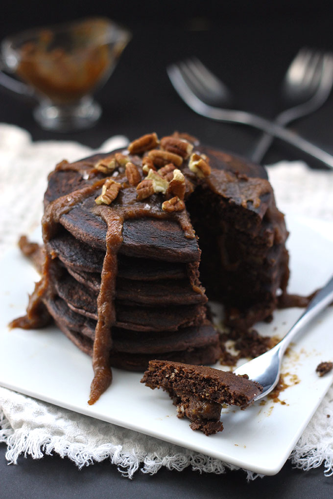 Paleo mexican hot chocolate pancakes