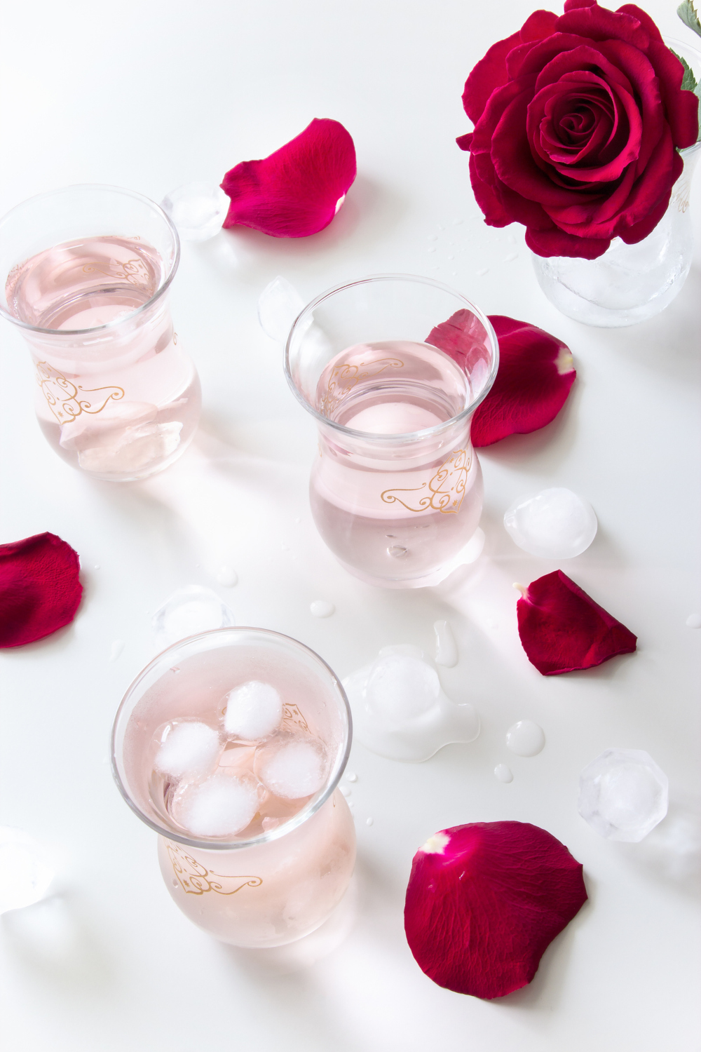 Rose petal lemonade