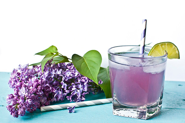 Spring Flowers Cocktail with Lilac Syrup - Cocktail Flowers