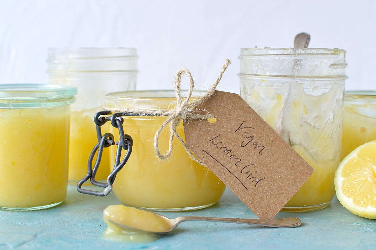 Vegan lemon curd - in intensely lemony, sweet, creamy spread that is totally vegan and ready in under 10 minutes!