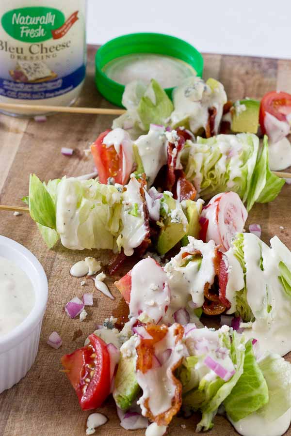 Wedge salad on a stick recipe