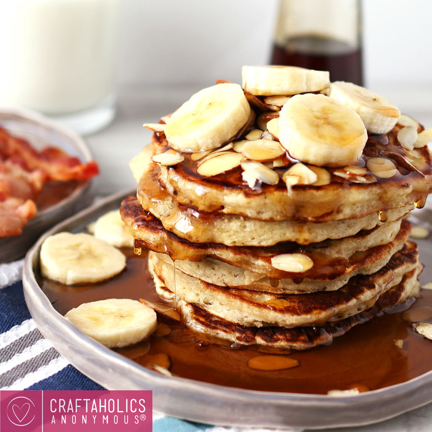 Almond banana pancakes recipe