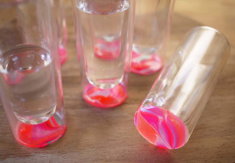 9. Stained Glass Effect on Glassware Using Nail Polish - wide 7
