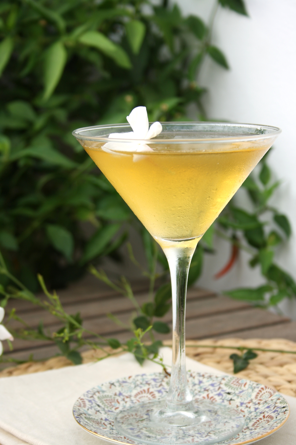Golden Jasmine Martini - Floral Cocktails