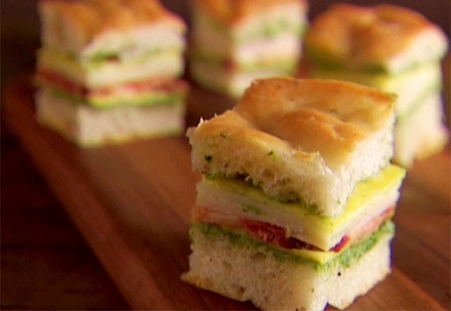 Mini italian club sandwiches