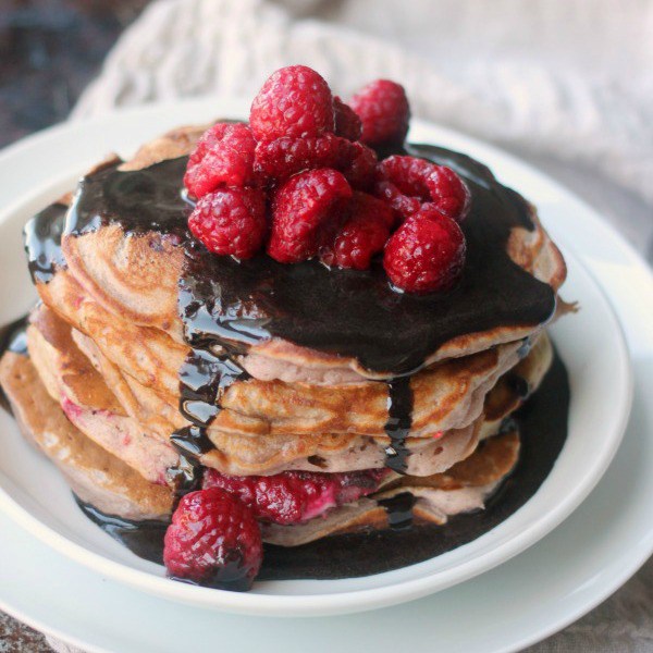 Raspberry pancakes recipe
