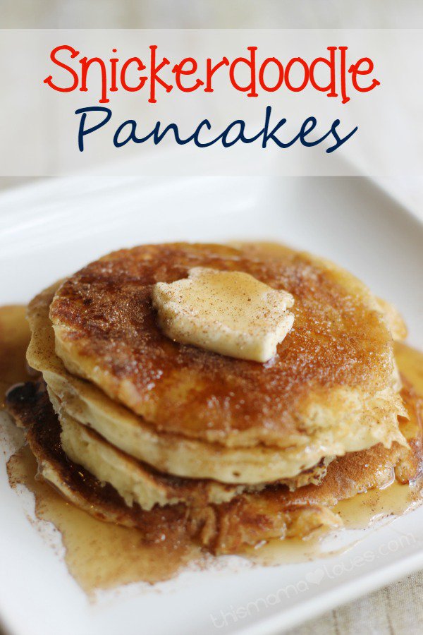 Snickerdoodle pancakes recipe