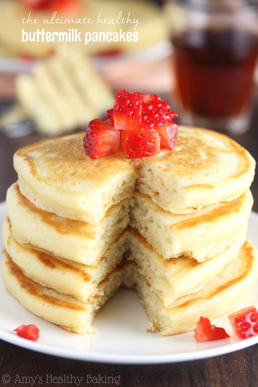 Ultimate healthy buttermilk pancakes recipe