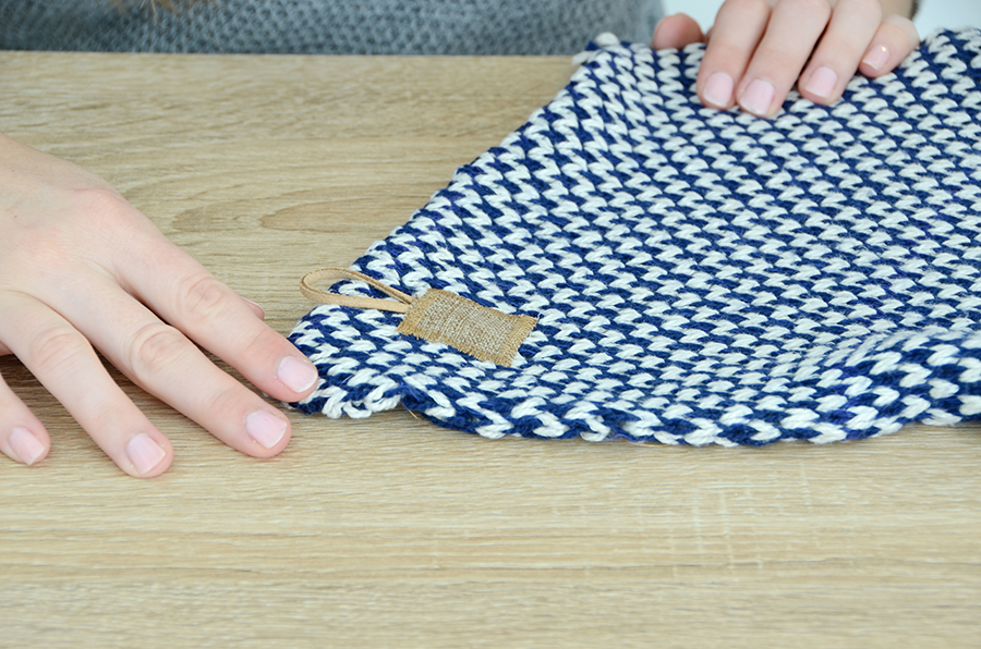DIY Knit Wrap For Spring Button