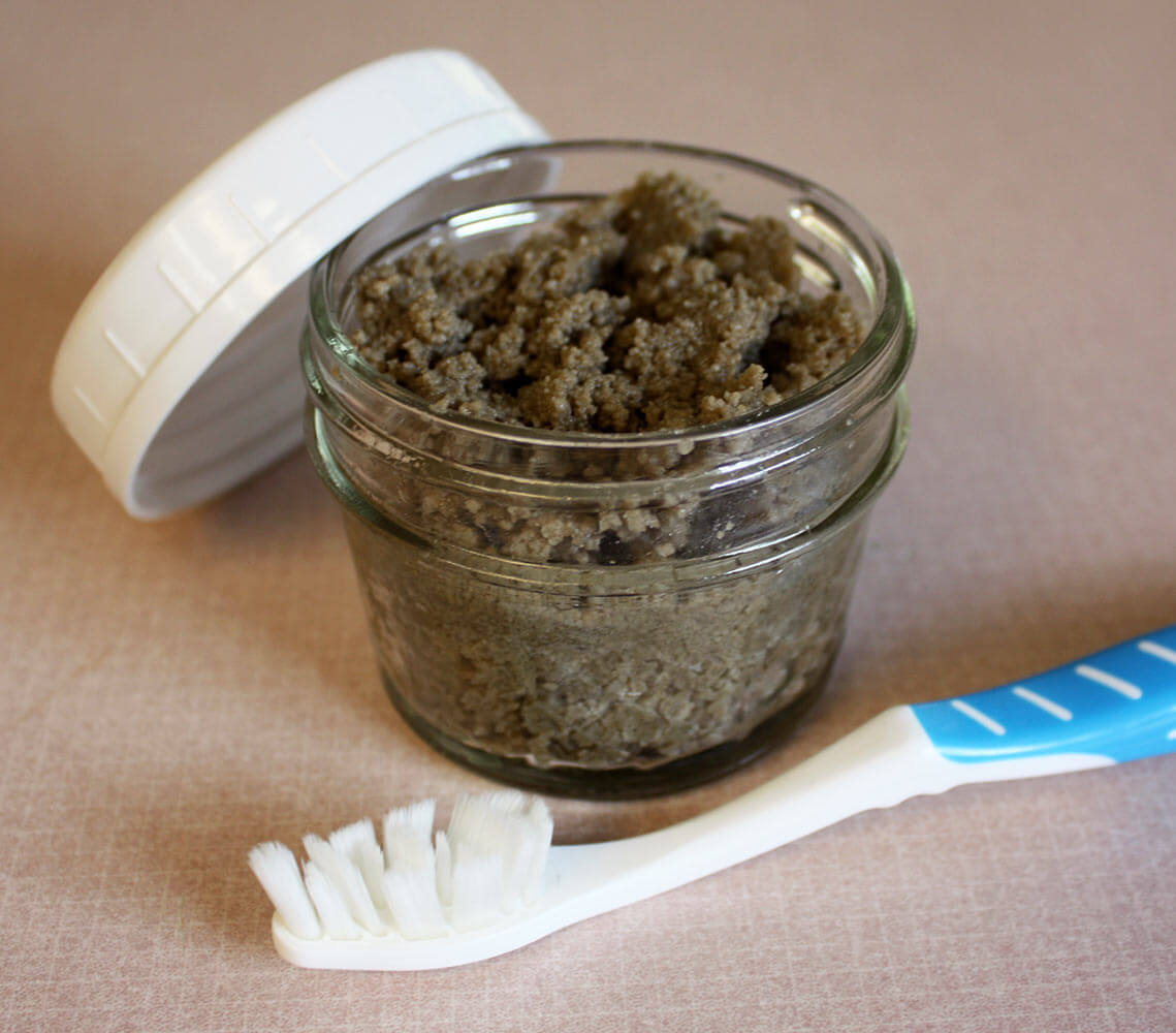 Homemade clay toothpaste