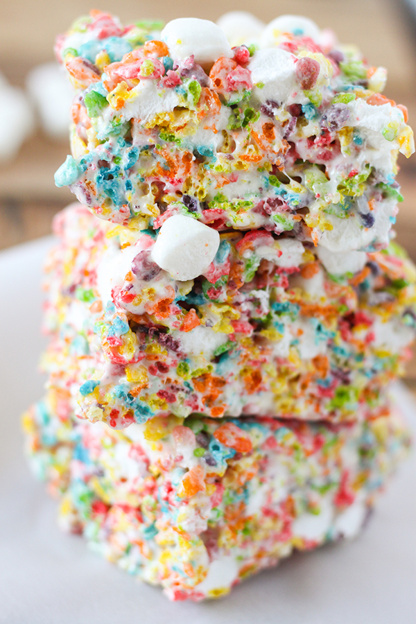 Rainbow dream marshmallow bars