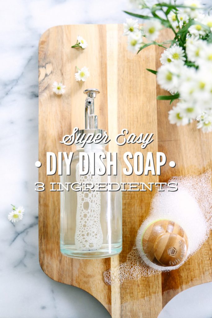 Super easy diy dish soap 3 ingredients 683x1024