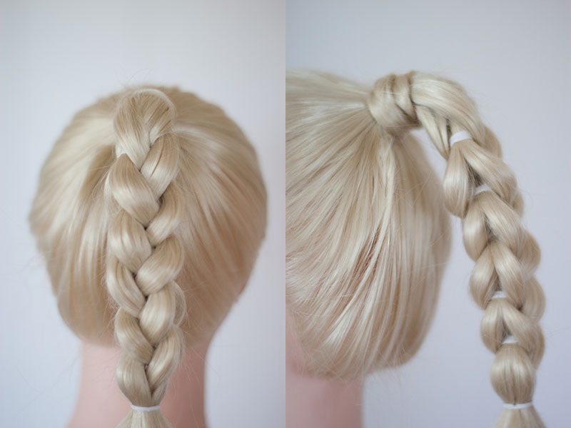 Twist braid ponytail