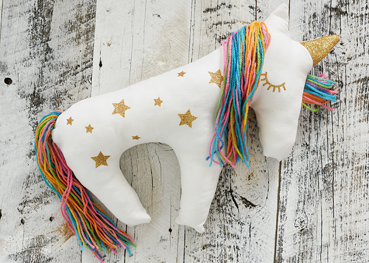 Unicorn pillow plush diy