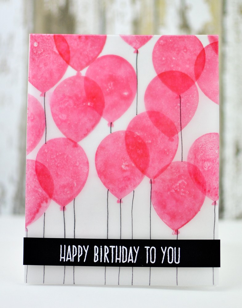 Balloon birthday card diy