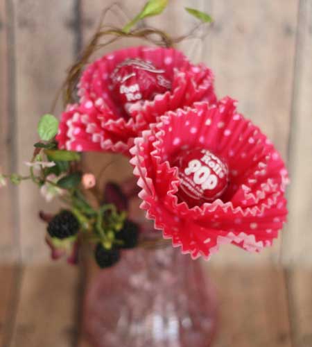 Tootsie Pop Flower Bouquet - Valentine's Candy Bouquet