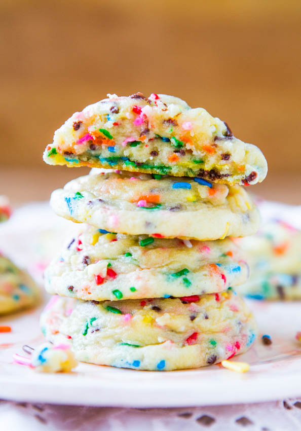 Funfetti soft baked cookies