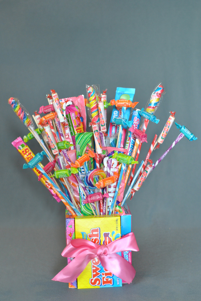 How to make a candy bouquet