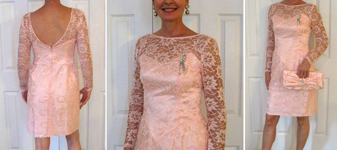 80s lace dress into elegant party dress